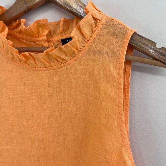 J. Crew Fleur Top in Linen Size Medium - Picture 7 of 10